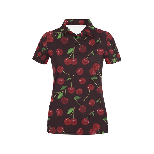 Cherry Fresh Pattern Women's Polo Shirt