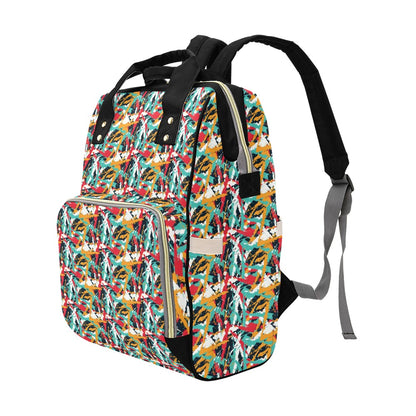 Splatter Print Design LKS304 Diaper Bag Backpack