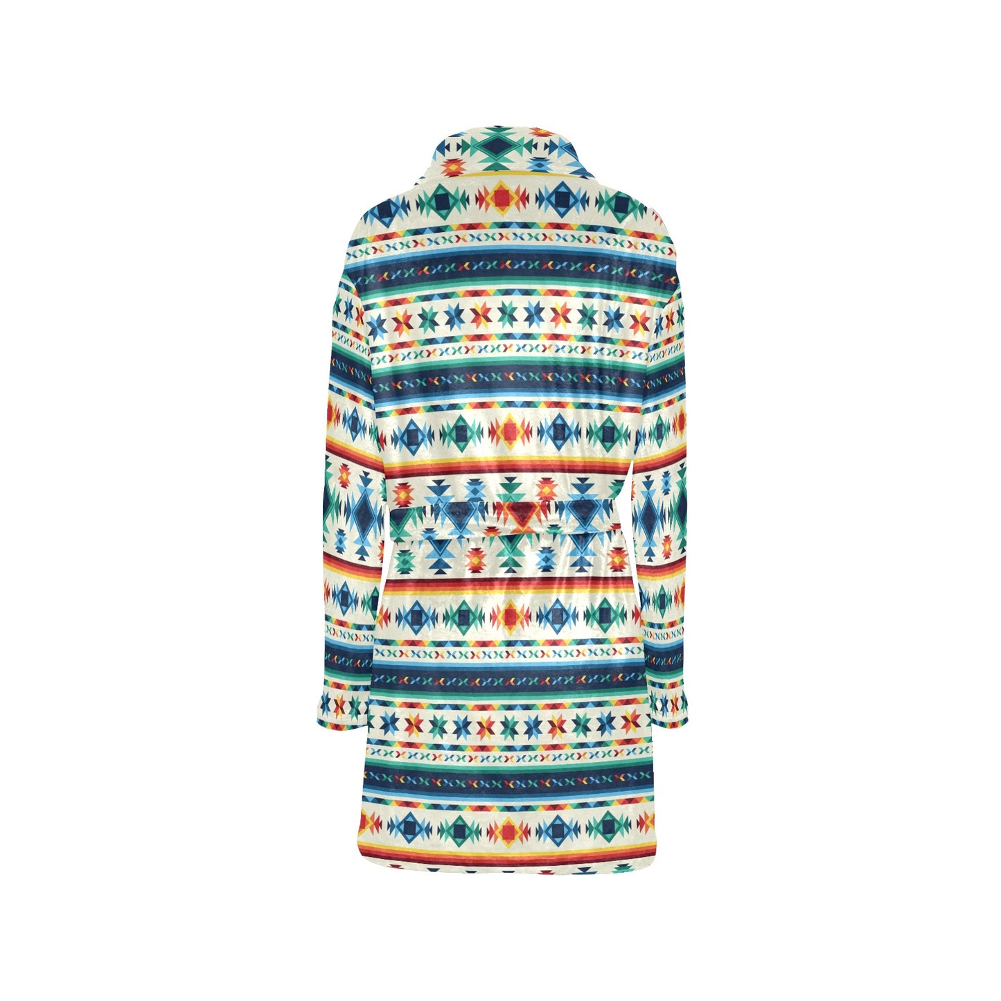 Aztec Pattern Print Design 02 Women's Fleece Robe