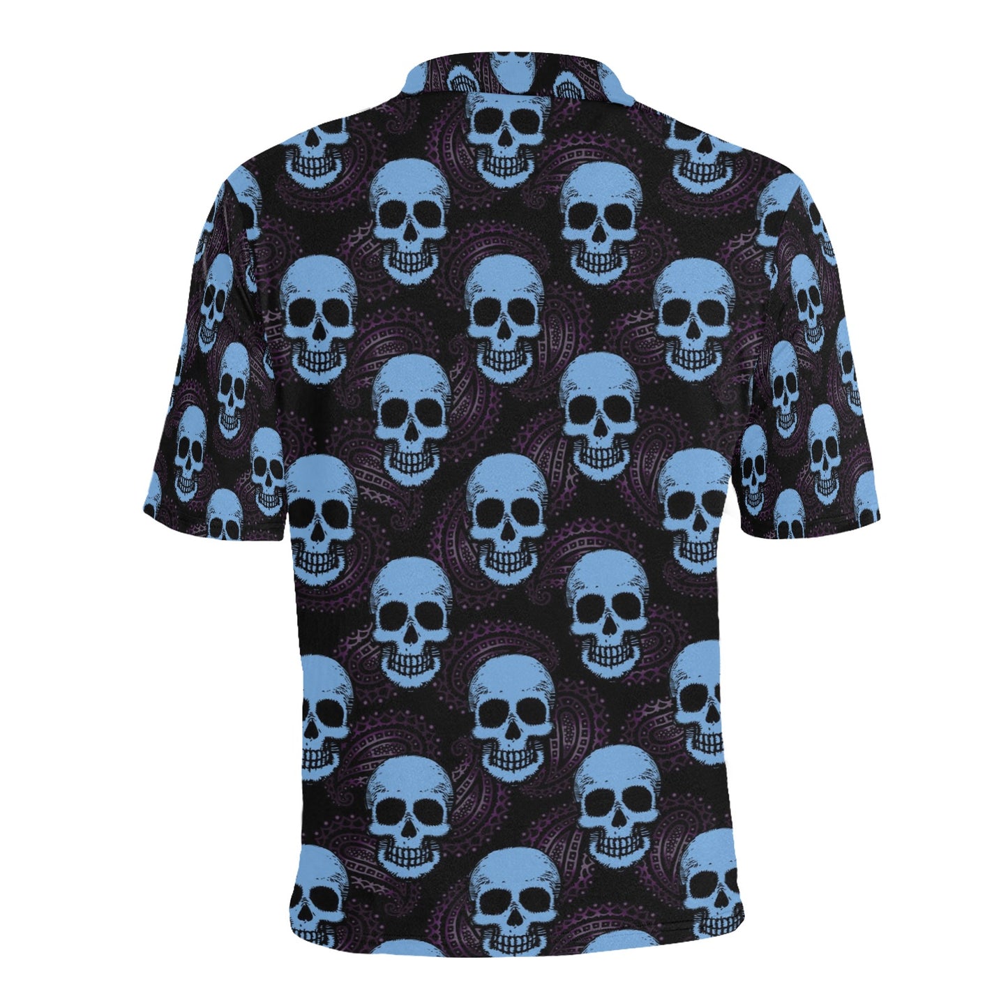 Skull Print Design LKS3012 Men Polo Shirt