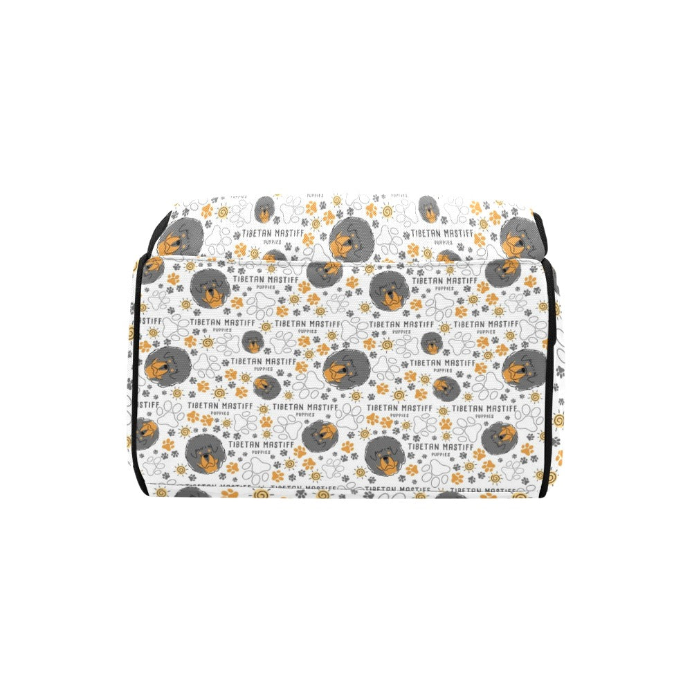 Tibetan Mastiffs Print Design LKS302 Diaper Bag Backpack