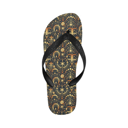 Sun Moon Print Design LKS308 Flip Flops