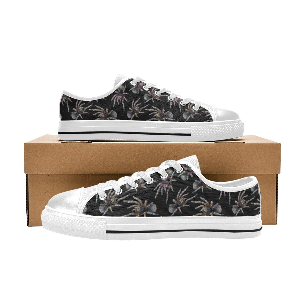 Tarantula Print Design LKS402 Women's White Low Top Shoes