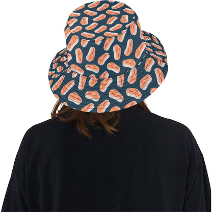 Salmon Steak Print Design LKS306 Unisex Bucket Hat