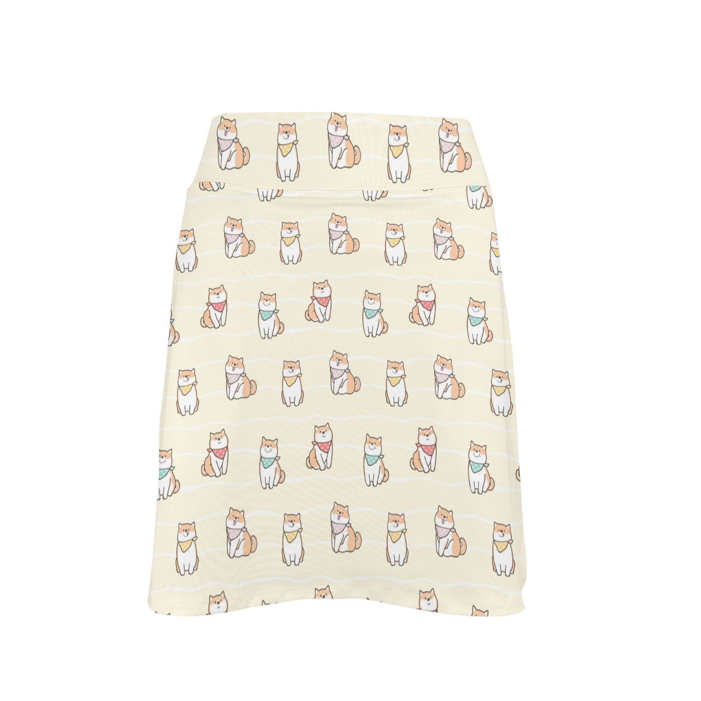 Shiba Inu Print Design LKS306 17" Golf & Pickleball Skort with Pockets