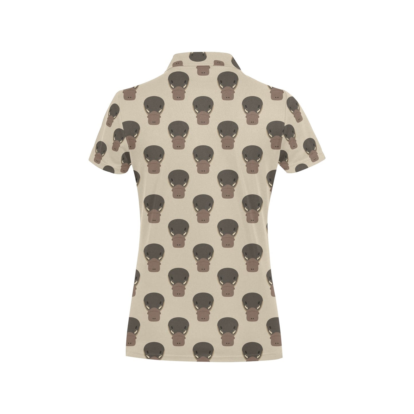 Platypus Pattern Print Design A03 Women's Polo Shirt