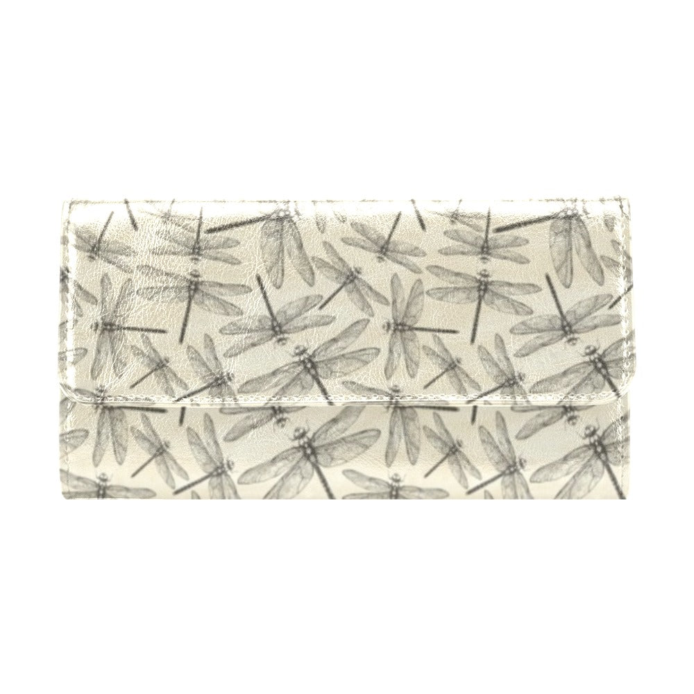 Dragonfly Print Design LKS402 Women's Trifold Wallet
