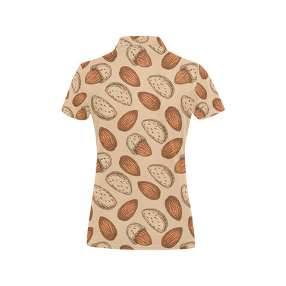Almond Pattern Print Design 04 Women's Polo Shirt