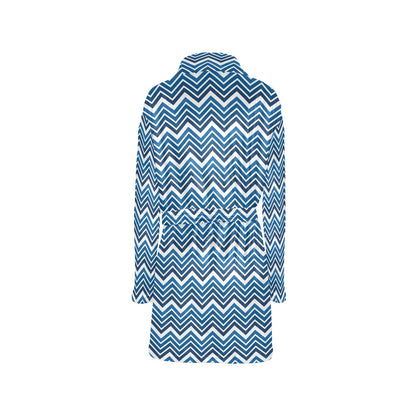 Chevron Print Design LKS403 Women's Fleece Robe