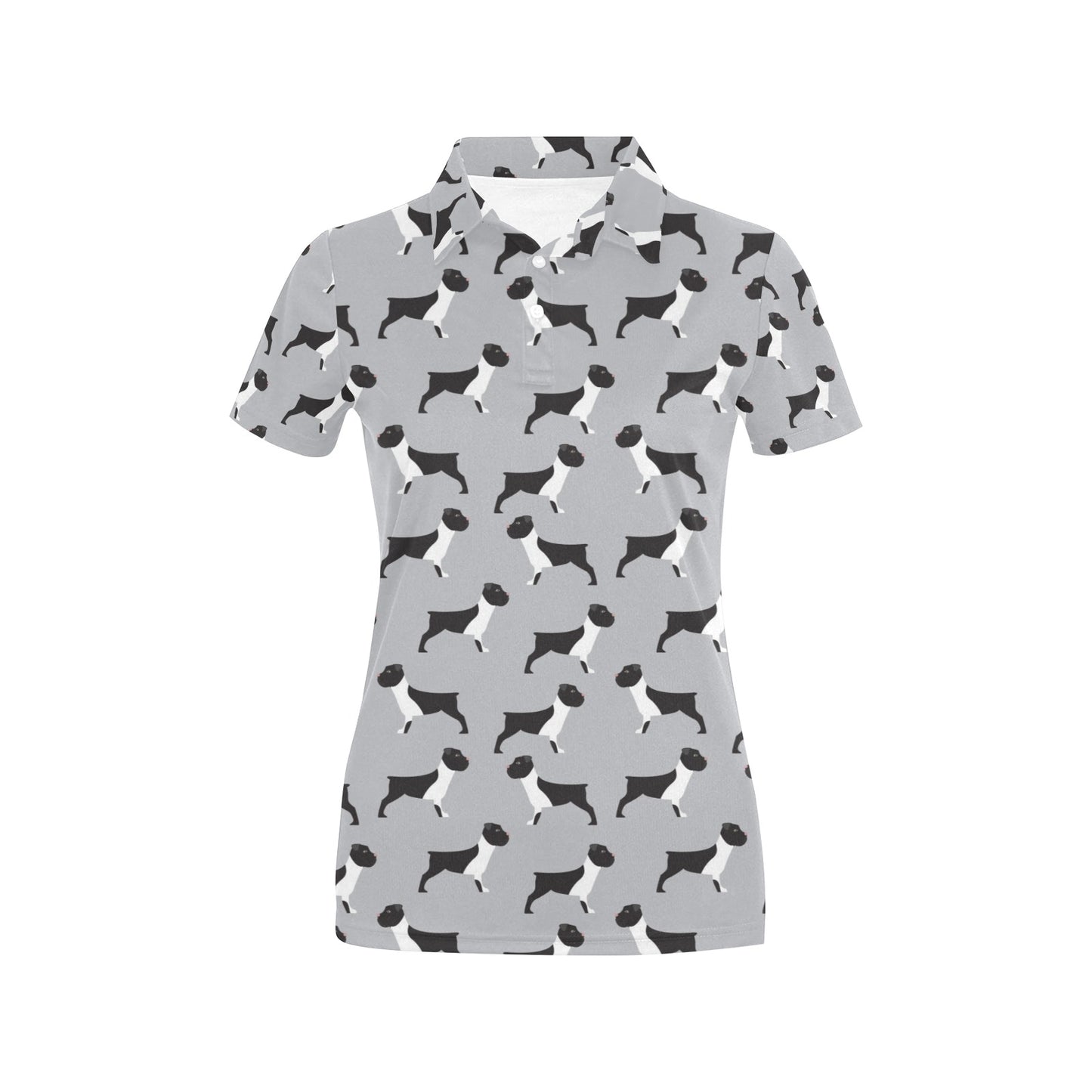 Boxers Pattern Print Design 01 Women's Polo Shirt