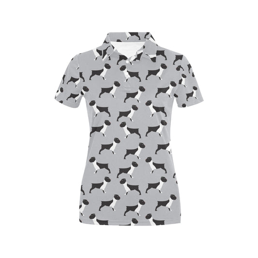 Boxers Pattern Print Design 01 Women's Polo Shirt