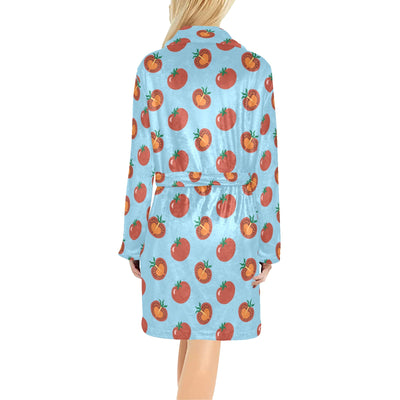 Tomato Print Design LKS304 Women's Fleece Robe