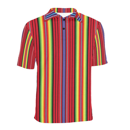 Serape Print Design LKS305 Men Polo Shirt