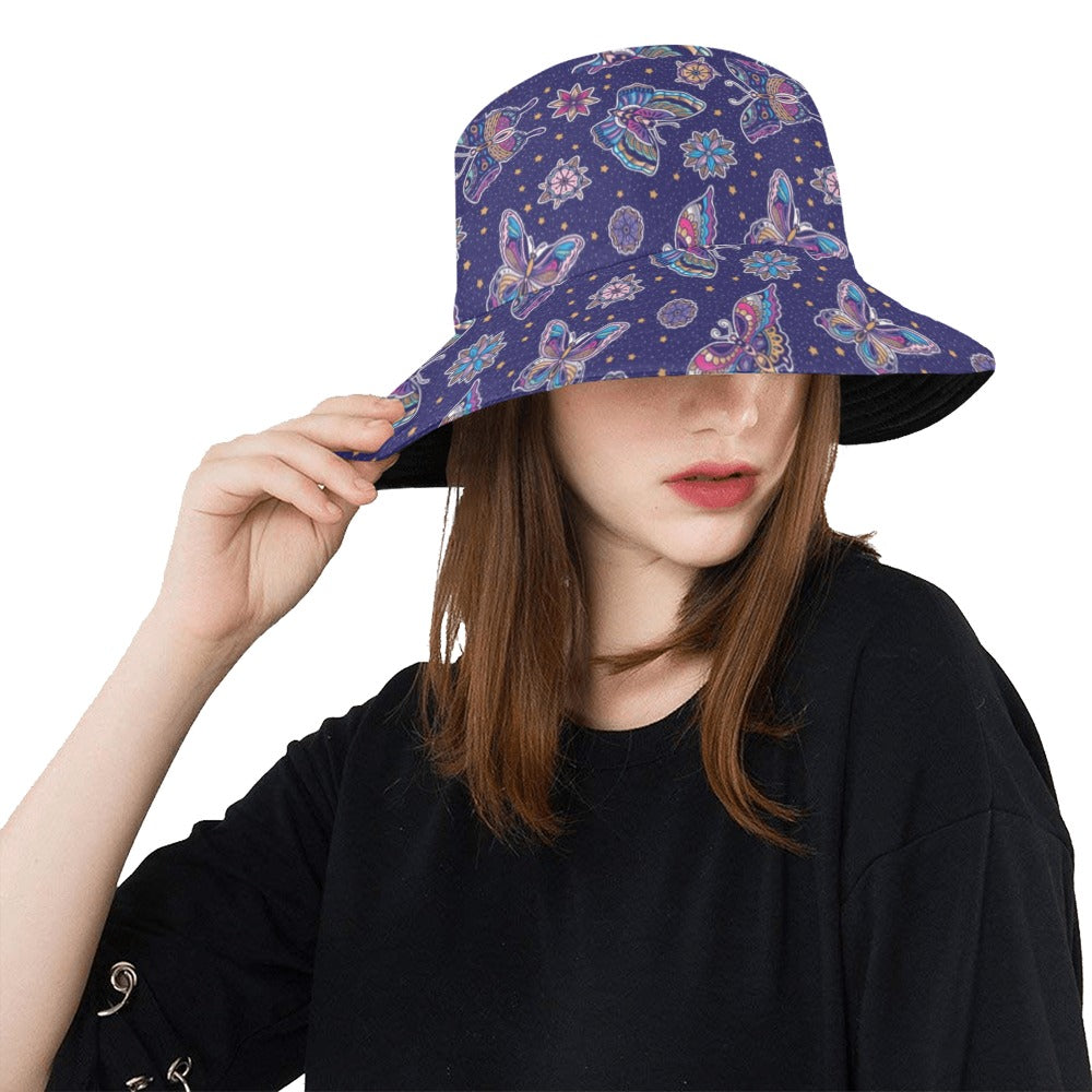 Butterfly Print Design LKS303 Unisex Bucket Hat