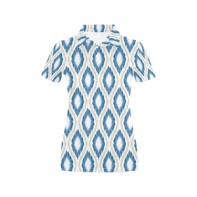 Ikat Pattern Print Design 02 Women's Polo Shirt