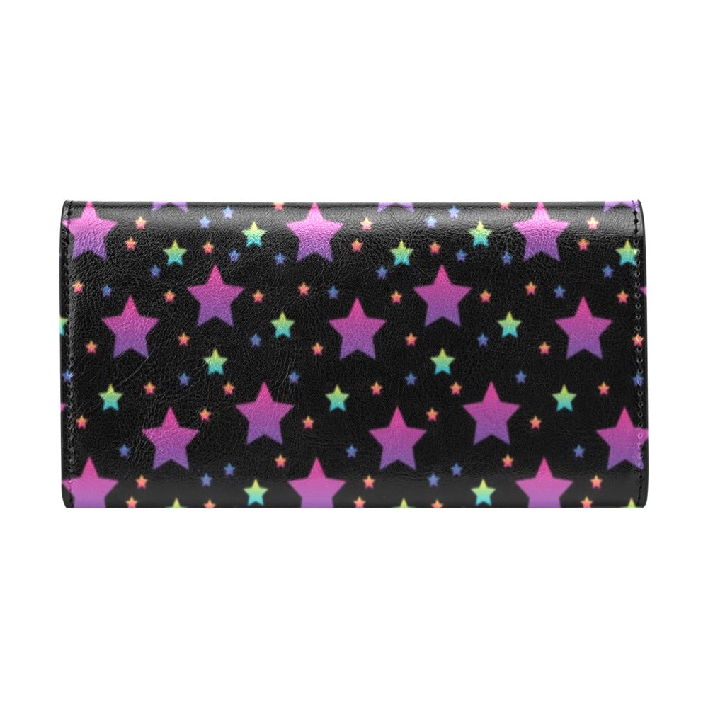 Star Print Design LKS305 Women's Trifold Wallet