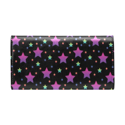 Star Print Design LKS305 Women's Trifold Wallet