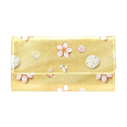 Beach Theme Print Women's Trifold Wallet