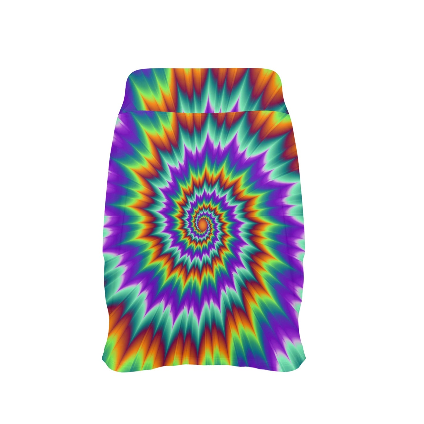 Optical illusion Pulsing fiery spirals 17" Golf & Pickleball Skort with Pockets