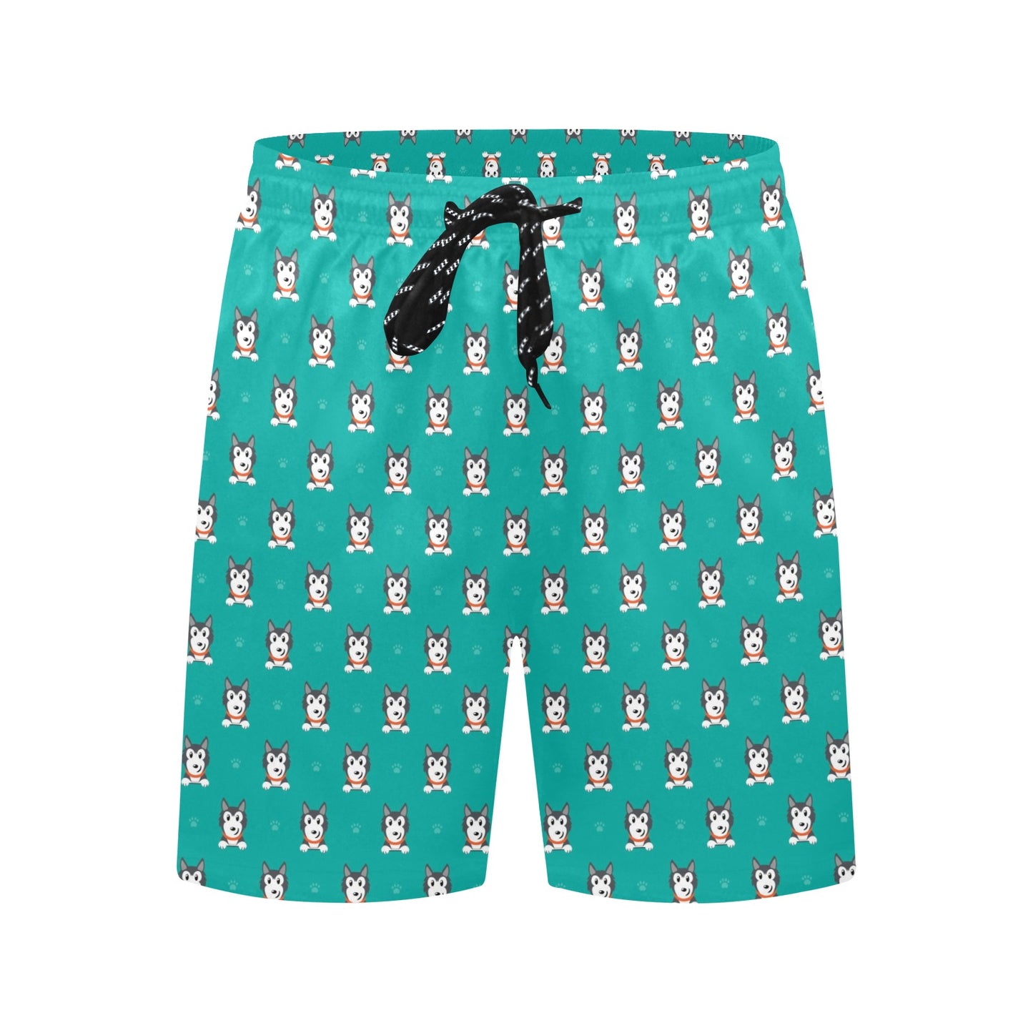 Siberian Huskies Print Design LKS304 Men's Swim Trunks Beach Shorts