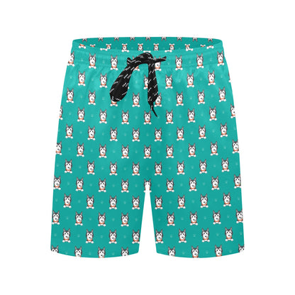 Siberian Huskies Print Design LKS304 Men's Swim Trunks Beach Shorts