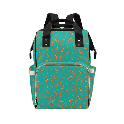 Shrimp Print Design LKS301 Diaper Bag Backpack