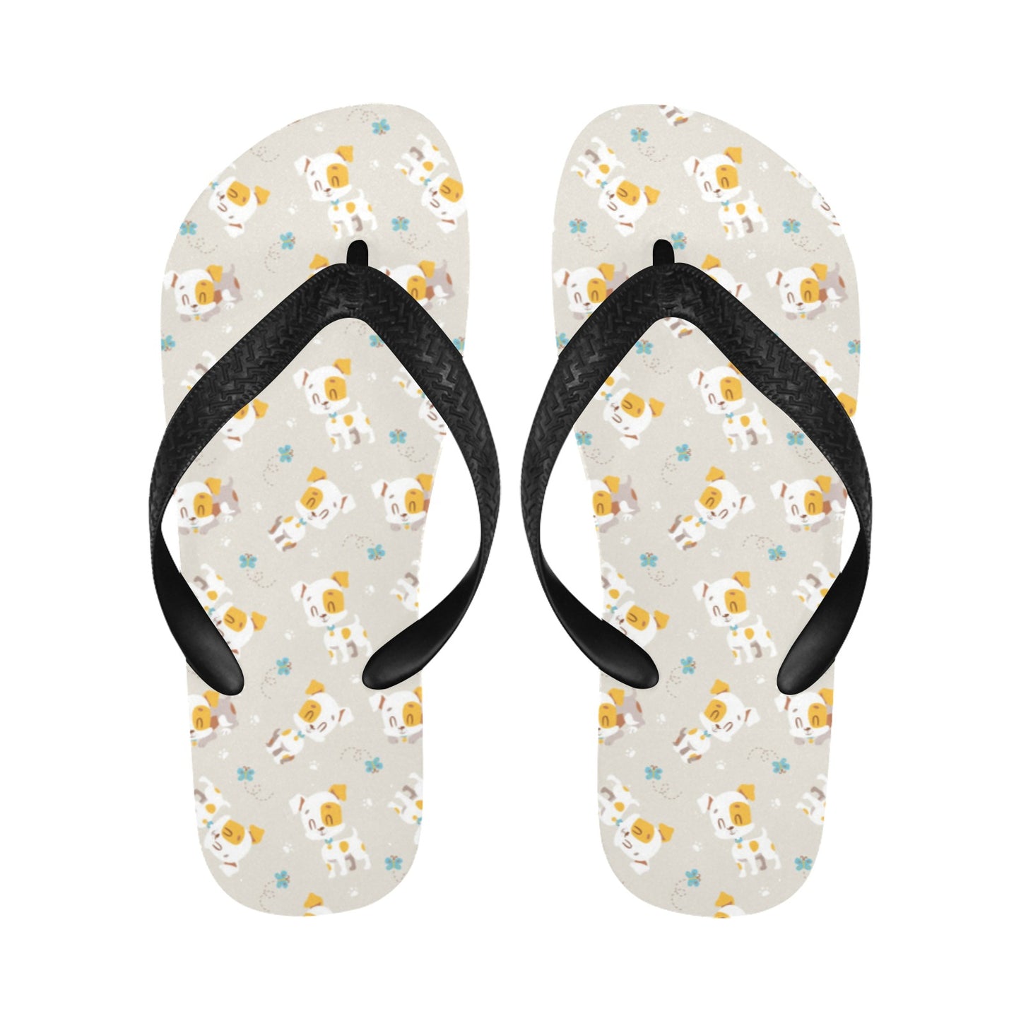 Russell Terriers Print Design LKS306 Flip Flops