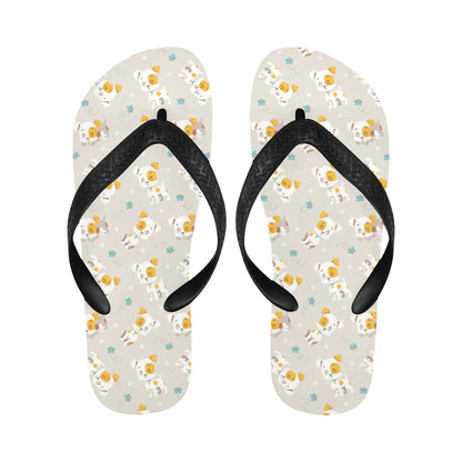 Russell Terriers Print Design LKS306 Flip Flops