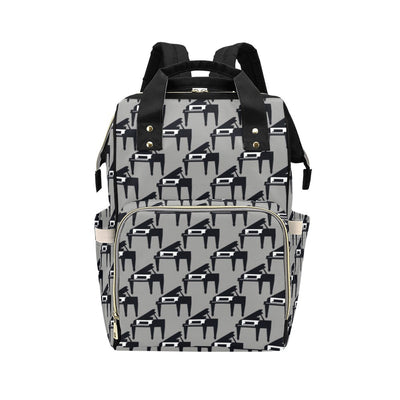 Piano Print Design LKS404 Diaper Bag Backpack