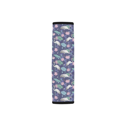 Water Lily Print Design LKS306 Car Seat Belt Cover