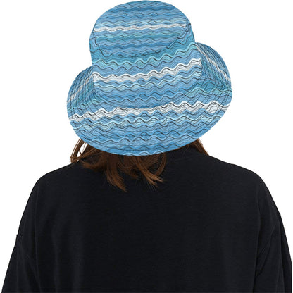 Wave Print Design LKS301 Unisex Bucket Hat