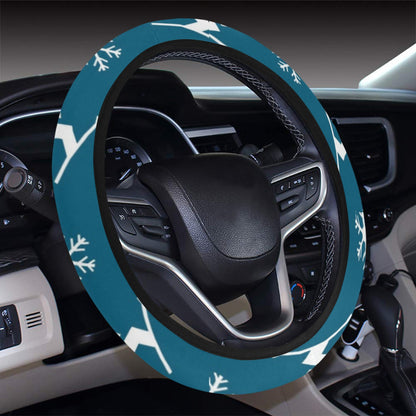 Ski Print Design LKS301 Steering Wheel Cover with Elastic Edge
