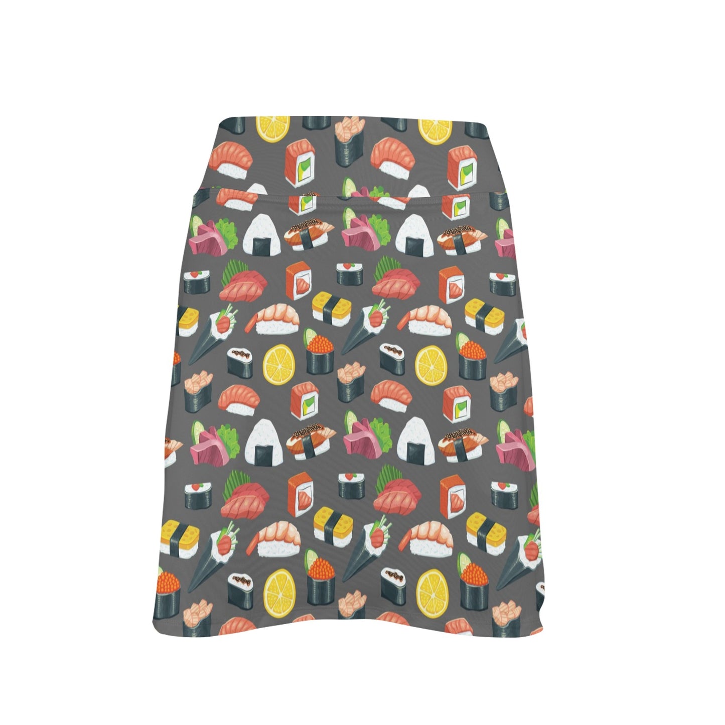 Sushi Pattern Print 17" Golf & Pickleball Skort with Pockets