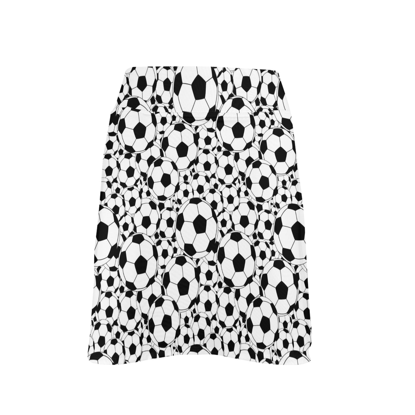 Soccer Ball Print Design LKS301 17" Golf & Pickleball Skort with Pockets