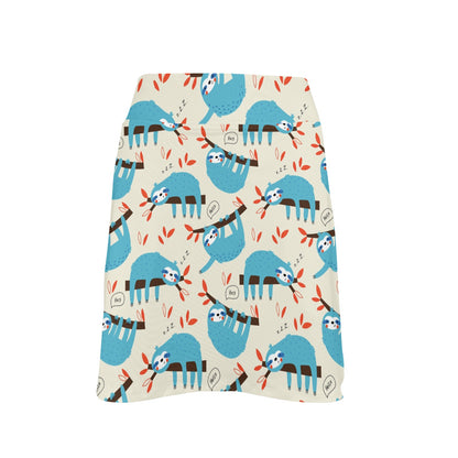 Sloth Print Design LKS3011 17" Golf & Pickleball Skort with Pockets