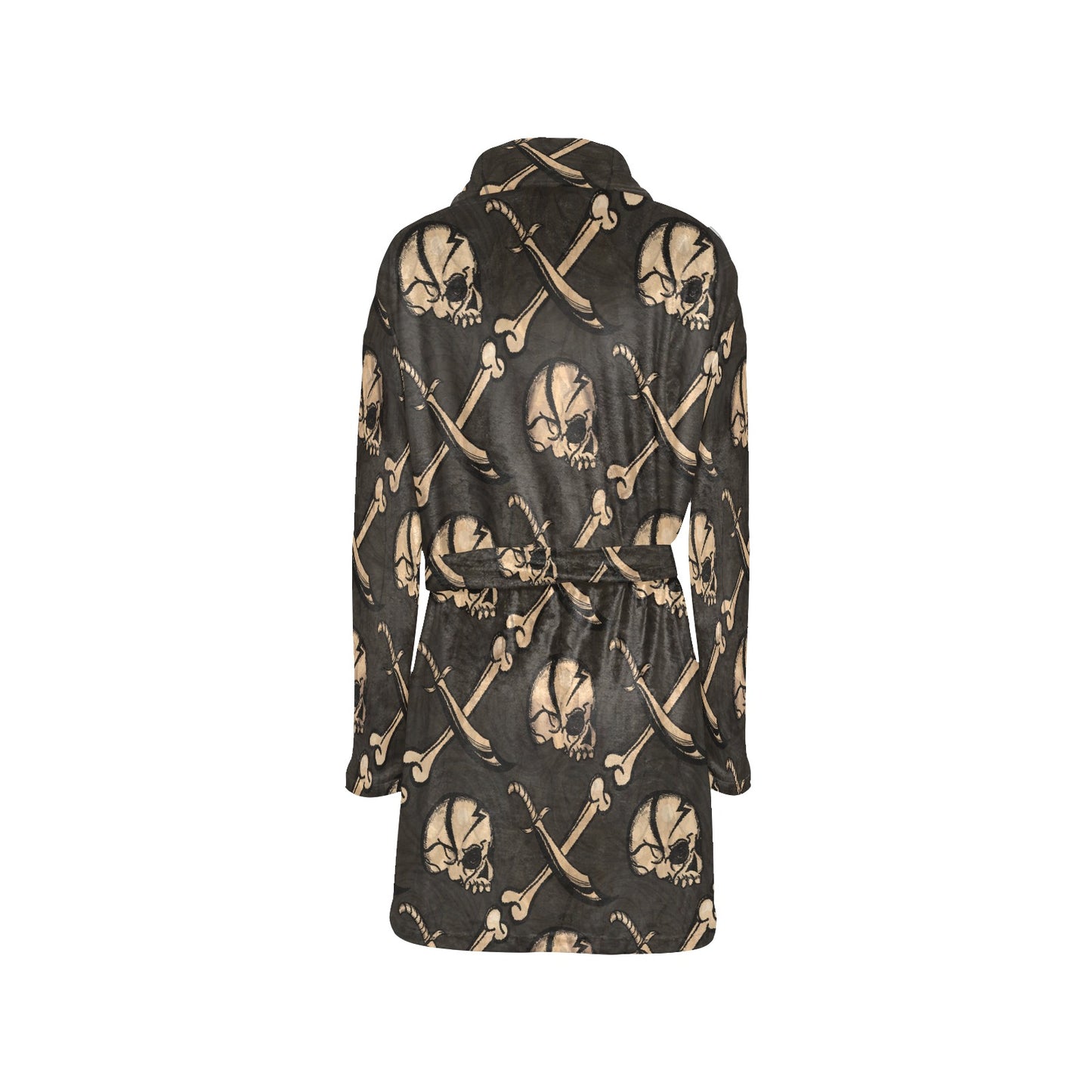 Pirate Pattern Print Design A03 Women's Fleece Robe