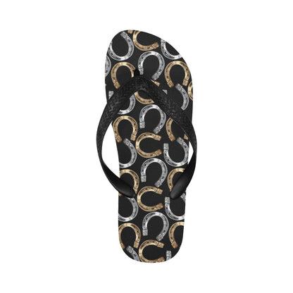 Horseshoe Print Design LKS305 Flip Flops