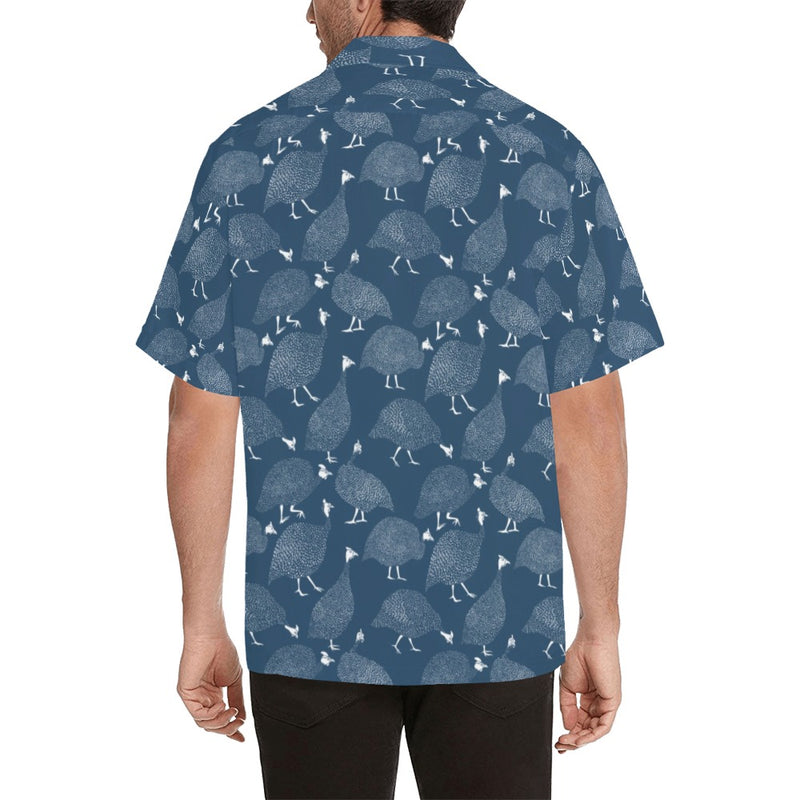 Guinea Fowl Print Design LKS401 Men's Men's Hawaiian Shirt