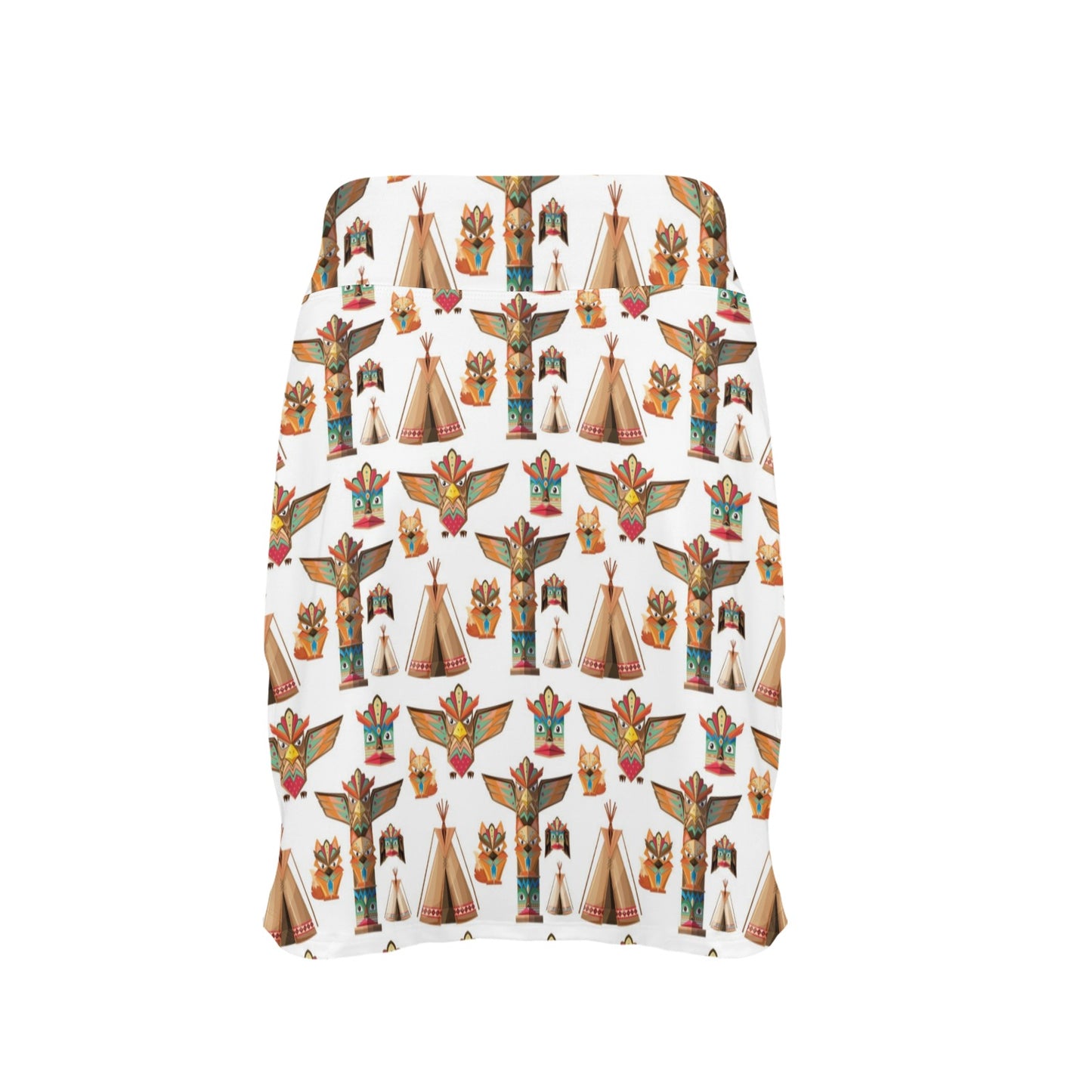 Totem Native Print Design LKS303 17" Golf & Pickleball Skort with Pockets
