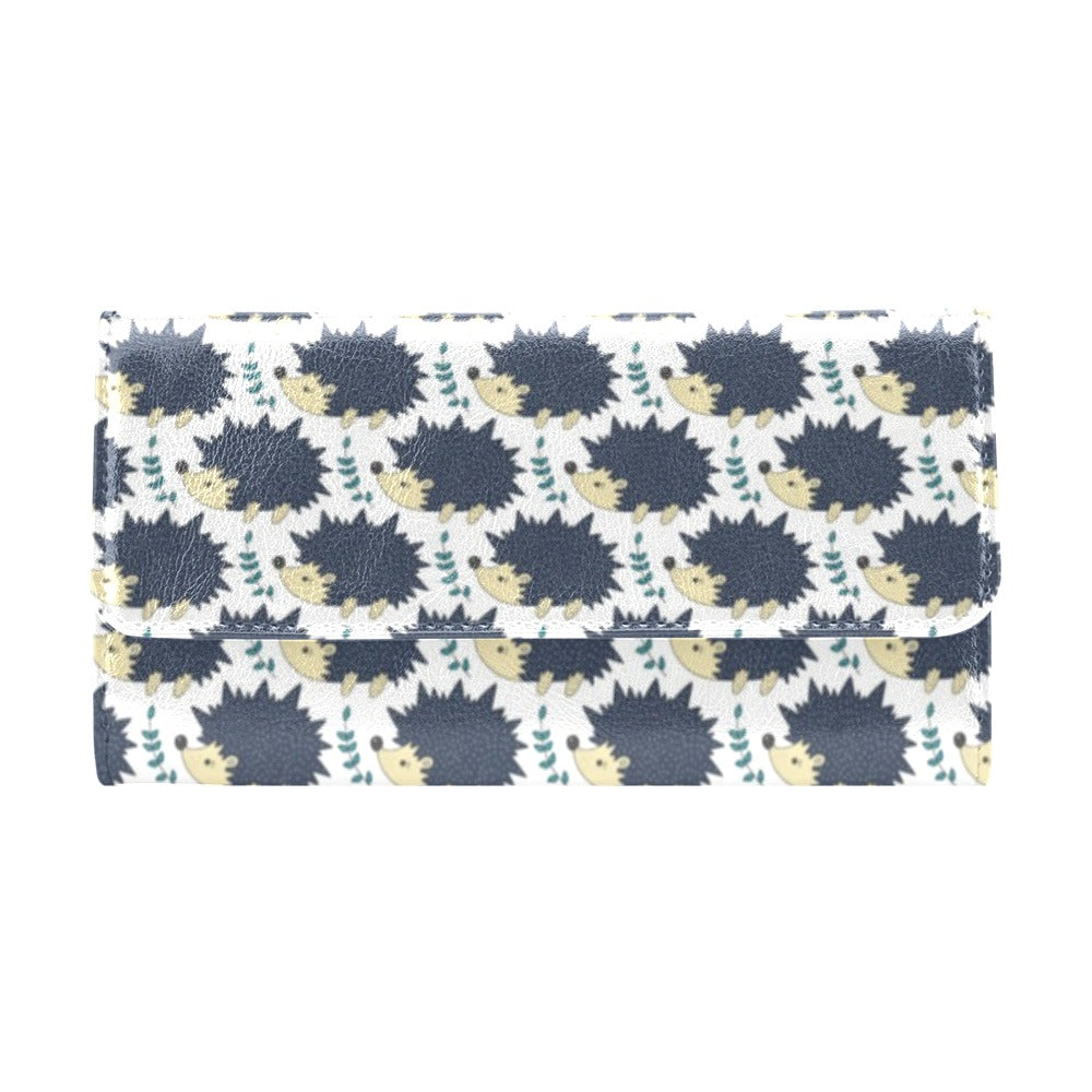 Hedgehog Print Design LKS401 Women's Trifold Wallet
