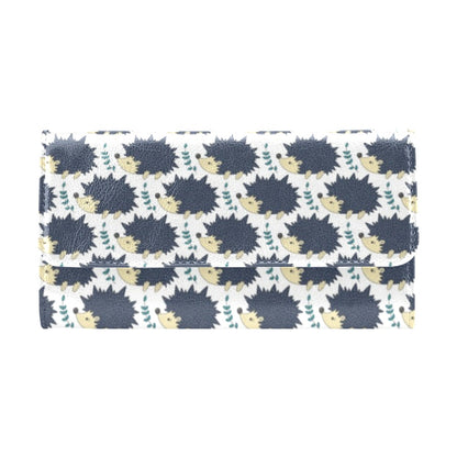 Hedgehog Print Design LKS401 Women's Trifold Wallet