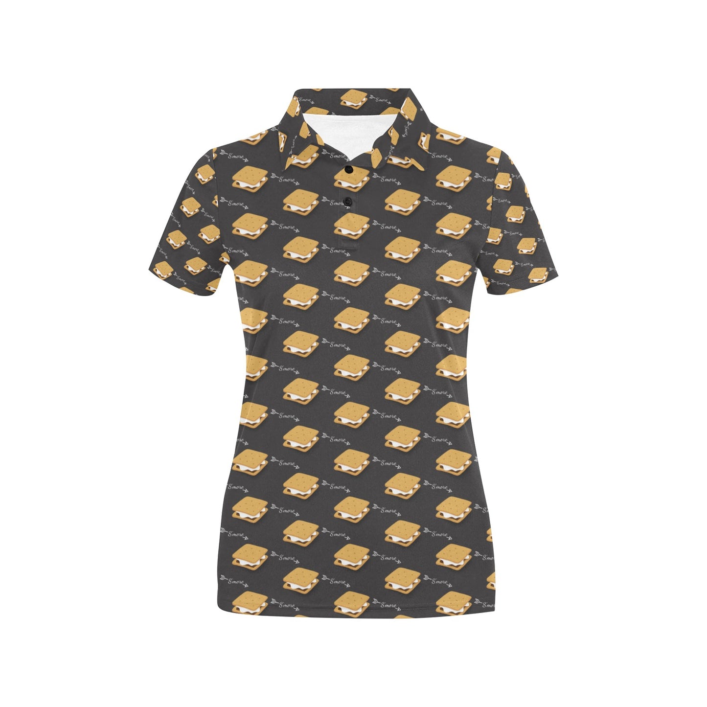 S_Mores Print Design LKS301 Women's Polo Shirt