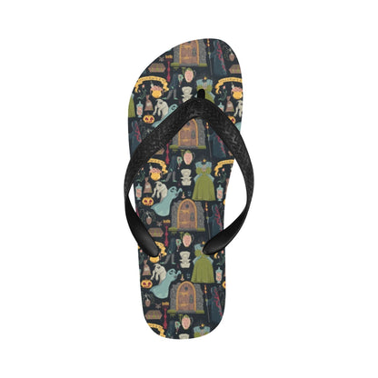 Creepy Halloween Print Design LKS304 Flip Flops