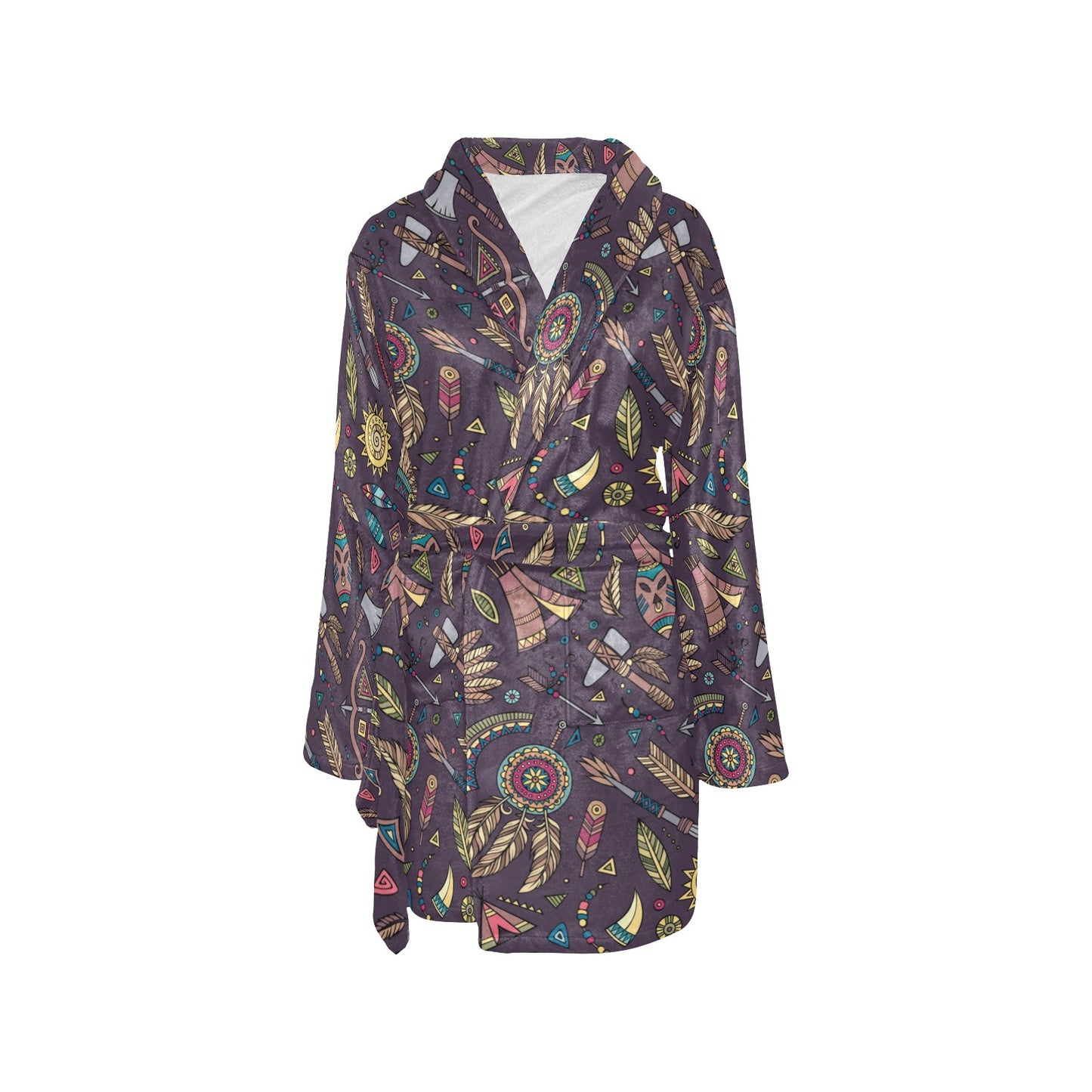Tribal native american Aztec Women's Fleece Robe
