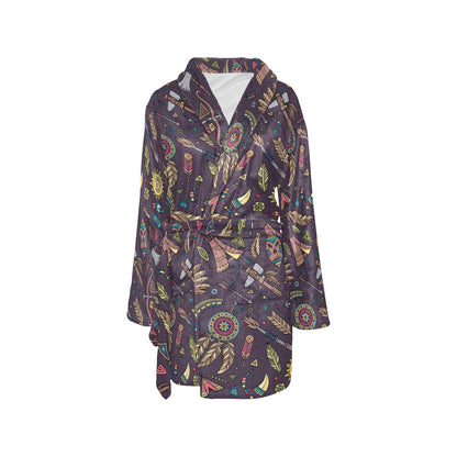Tribal native american Aztec Women's Fleece Robe