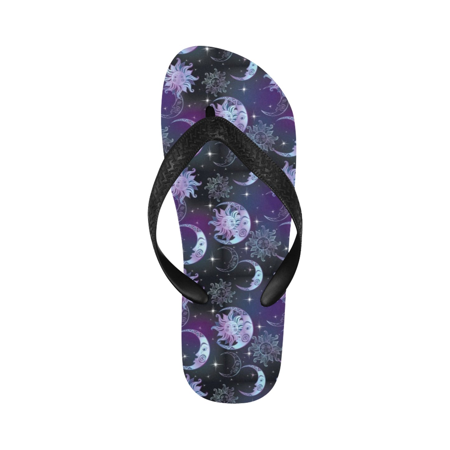 Sun Moon Print Design LKS303 Flip Flops