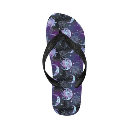Sun Moon Print Design LKS303 Flip Flops