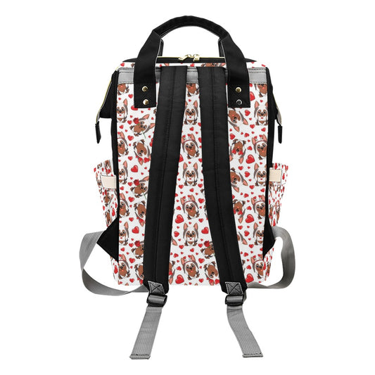 Silky Terriers Heart Print Design LKS302 Diaper Bag Backpack