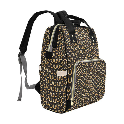 Horseshoe Print Design LKS304 Diaper Bag Backpack