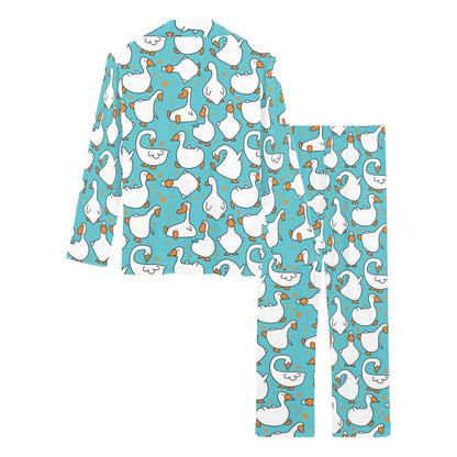 Goose Print Design LKS403 Women's Long Pajama Set